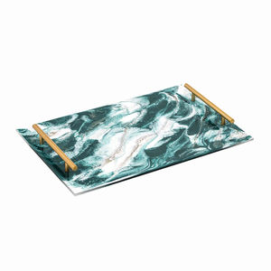 Plat de service en émail noir, décoration de table pour mariage, utilisation de service de traiteur, vaisselle, plat de service pour aliments - Product Image 5