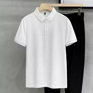 Men's Summer for <b>Polo</b> <b>Shirt</b> Casual <b>Slim</b> <b>Fit</b> Trend Half-Sleeved T-<b>Shirt</b> Solid Pattern Wholesale <b>Polo</b> <b>Shirt</b> - Product Image 5