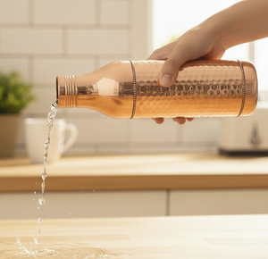 Botella Decorativa de Latón Ecológica de Diseño Moderno con Acabado Liso y Martillado, Gran Capacidad, la Mejor Calidad - Product Image 2