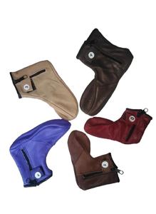 Chaussettes en cuir en gros OEM, logo personnalisé, cuir de qualité supérieure, ajustement confortable, conçues pour l'équitation, les excursions en plein air et le travail - Product Image 6