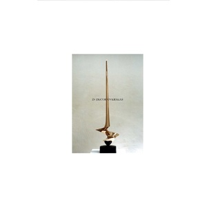 Nouveau modèle arrivée de haute qualité plaqué or abstrait métal Art Designer Sculpture maison et hôtel chambre décoration fournitures - Product Image 1