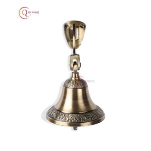 Campanas de Metal hechas a mano antiguas, campanas de Navidad decorativas únicas en estilo Vintage, decoración de Hotel para el hogar de buena calidad en gran oferta - Product Image 2