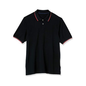 Manga corta de color sólido simple para hombre de alta calidad para Polo logotipo personalizado servicio OEM tela de punto informal lisa - Product Image 1