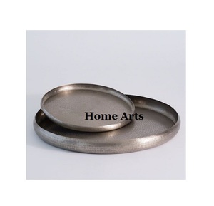 Lot de 3 plateaux de service de tailles différentes pour accessoires de table Snacks Dates Plateau de service au prix le plus bas - Product Image 6