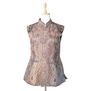 Chaleco elegante y cómodo de moda para hombre, tela de Pashmina Premium, ropa suave y acogedora, medias chaquetas para hombre, medias chaquetas de Paisley - Product Image 4