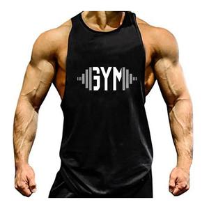 Camiseta sin mangas informal para hombre para correr, Fitness, estampado personalizado, Color sólido, poliéster, transpirable, de punto, camiseta de calentamiento, culturismo - Product Image 6