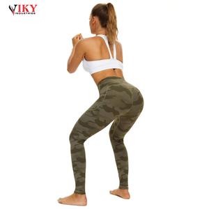 เลกกิ้งโยคะสำหรับผู้หญิง,เลกกิ้งสตรีแนวสปอร์ตโยคะแบบรัดรูปแฟชั่นฤดูใบไม้ร่วงจำหน่ายโดย VIKY INDUSTRIES - Product Image 4