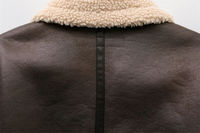 Manteau en peau de mouton, confort et style assurés, option de logo personnalisé, pour la mode féminine d'hiver, tenues superposées et usage quotidien