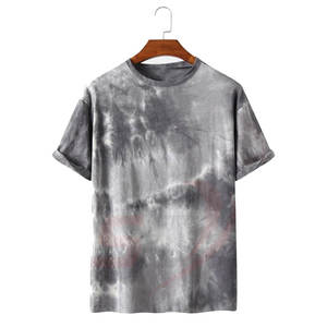 2023 été Offres Spéciales hommes lavage à l'acide T-Shirt personnalisé à manches courtes 100% coton Polyester/coton matériel tricoté tissu - Product Image 1