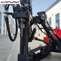 Perforadora portátil integrada DTH Kapuro 2025 de 176 kW para uso abierto sobre orugas con bomba para barrenos de voladura de 24