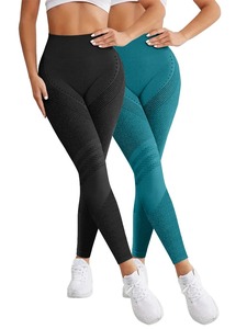 Mallas personalizadas para mujer, pantalones de yoga de cintura alta, ropa deportiva para gimnasio, Medias sin costuras, ropa deportiva directa de fábrica al por mayor OEM - Product Image 6