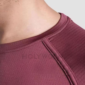 Camiseta Deportiva Ajustada de Punto para Hombre, de Secado Rápido, Transpirable, Ecológica, Ligera, para Ejercicio, Running, Entrenamiento - Product Image 5