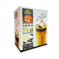 Café glacé instantané C7 3-en-1 avec goût neutre unique, saveur de chocolat, crème non laitière, emballage en boîte