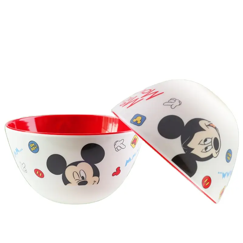 Peralatan Makan Disney, Peralatan Makan, Mangkuk, Peralatan Makan Anak-anak, Anak-anak, Melamin Snow White Double Toned Bowl