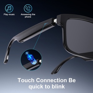 Lunettes Intelligentes GL2 V5.5 Étanche IPX5 Traduction IA Musique Appels Autonomie 30h Noir - Product Image 4