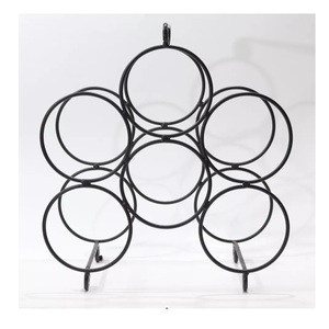 Estante para Botellas de Vino de Metal Hecho a Mano de Alta Calidad, Estante para Botellas de Vino de Sobremesa para el Hogar, Soporte para Botellas de Champán - Product Image 1