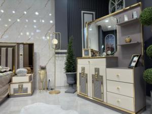 Elegante y moderno juego de dormitorio de madera MDF Muebles duraderos para el hogar Villa Farmhouse Hotel Office Warehouse-Uso versátil - Product Image 5