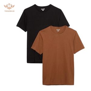 Vente en gros 100% pur coton T-Shirt surdimensionné lourd impression personnalisée mode décontracté à manches courtes Slim Fit grande taille avant Logo blanc - Product Image 1
