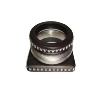 Benutzer definierte handgemachte Frauen Mode Kristall Natur Jade Stein Perlen Schmuck mit Charme