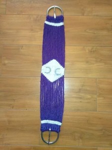 Cinch de Mohair Puro de Alta Calidad de 30 Pulgadas |   Fibra Transpirable |   Seguro para la Piel del Caballo con Hebillas de Acero Inoxidable para Equitación Western - Product Image 2