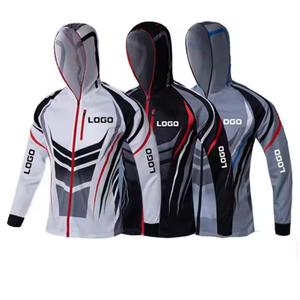 Jersey de pesca con logotipo personalizado, jersey de pesca de manga larga de poliéster impermeable, jersey de pesca sublimación, jersey de pesca OEM - Product Image 1