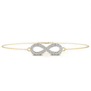 Fabulous 18K <b>Gold</b> Lab Grown Diamond Bracelet & <b>Bangle</b> - Product Image 1