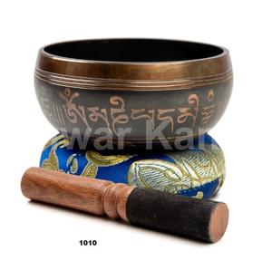 ชุดชามร้องเพลงทองเหลืองบรอนซ์เกรดการรักษาหลัก-เสียงชามทำด้วยมือของแท้ - Product Image 1