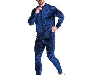 Survêtement en velours à impression numérique pour hommes Offre Spéciale anti-rides top tendance Survêtement en velours entièrement personnalisé avec les meilleures choses - Product Image 1