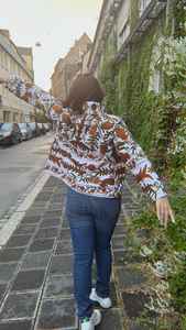 Chaqueta Boho Chic para Mujer, Tejida en Algodón, Bordado Suzani, Ecológica, Transpirable, Otoño 2025 - Product Image 5