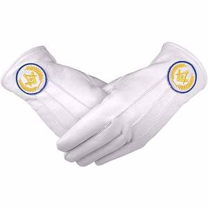 ถุงมือหนังนิ่มสำหรับสมาคมฟรีเมสัน พร้อมลายปัก - Product Image 6