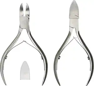 Outils de manucure professionnels OEM coupe-pince en métal inoxydable coupe-ongles à cuticules ciseaux à cuticules peau morte