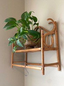 El más barato para la venta, colgador de estante de ratán, soporte para colgar en la pared, soporte para Decoración de cocina, estante de pared de ratán hecho a mano de Vietnam - Product Image 5