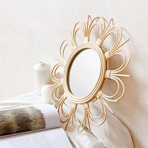 Espejos de ratán para decoración de pared, cristal de estilo moderno con logo grabado en todos los tamaños, duradero, de Vietnam, precio barato - Product Image 2