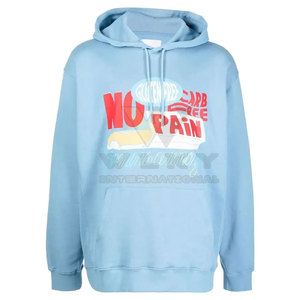 Sweats à capuche avec logo personnalisé bonne qualité avec impression bouffante pour hommes au prix de gros sweats à capuche avec impression bouffante - Product Image 6