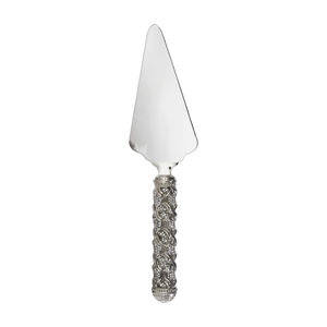 Ensemble de serveur de couteaux de style européen de luxe spatule argentée en acier inoxydable et coupe-gâteau avec poignée confortable en brindille dorée - Product Image 4