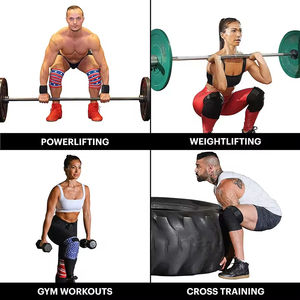 Venta al por mayor de alta calidad de neopreno Rodilleras Elástico Levantamiento de pesas Gimnasio Entrenamiento Más vendido con buen diseño - Product Image 6