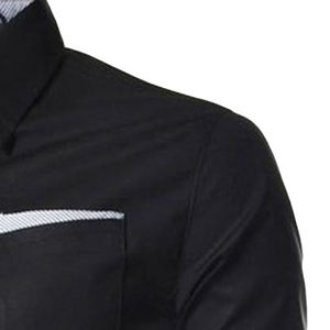 Chemise à manches longues tendance pour homme, coupe ajustée, décontractée, boutonnée, col à carreaux, avec fonction de séchage rapide pour l'automne - Product Image 6