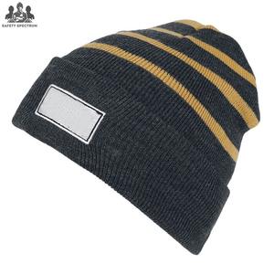 Gorro de Lana de Alta Calidad, Color Sólido, Diseño Jacquard a Rayas, Transpirable, Impermeable, Ajustable - Product Image 4
