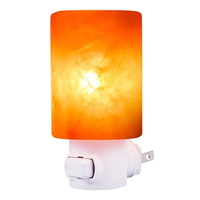 Lampe murale décorative en pierre de sel de l'Himalaya naturelle, artisanale, écologique, purifiante, alimentée par USB, pour les intérieurs de la maison