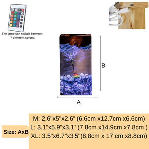 Lámpara de Resina Epoxi Personalizada, Lámpara de Resina Epoxi, Lámpara de Arte de Madera y Resina, Lámpara de Noche Personalizada, Regalo Hecho a Mano, Cumpleaños - Product Image 4