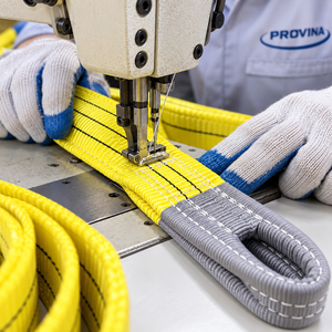 Sangle de levage plate en polyester 3 tonnes 75 mm × 3 m, sangle haute performance avec boucles renforcées, approvisionnement direct usine - Product Image 3