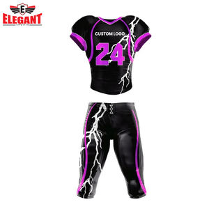 Uniforme de ropa de fútbol americano 100% poliéster entrenamiento juvenil uniforme de fútbol transpirable conjunto de uniforme americano de alta calidad - Product Image 4