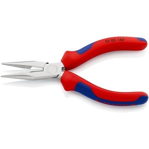 Pince de pêche droite KNIPEX 140 mm à bec plat/rond avec poignées multi-composants et conception à bec plat - Product Image 4