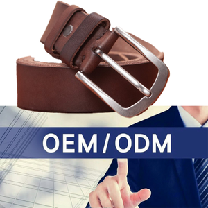 Cinturón de Cuero Genuino de Primera Calidad para Hombre, con Hebilla de Pin, Marca Original - Product Image 2