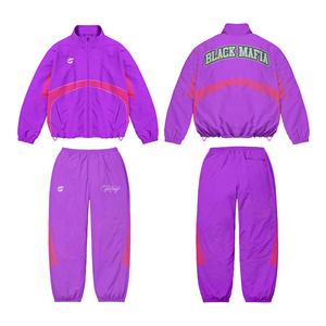 Survêtements d'hiver personnalisés imprimés pour hommes, coupe-vent respirant, ensemble veste et pantalon grande taille, logo OEM, vêtements de sport Pakistan, faible MOQ - Product Image 1