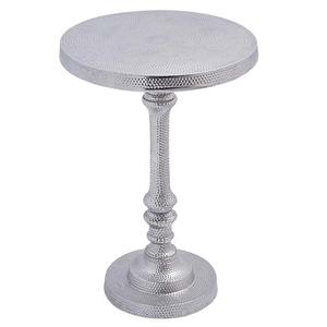 Table basse ronde moderne en aluminium de haute qualité avec revêtement en poudre marron Table basse en métal fini pour meubles de maison - Product Image 2