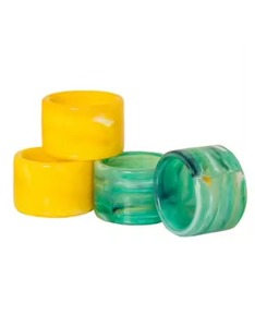 Resin and <b>Wood</b> <b>Napkin</b> <b>Rings</b> for Party and Everyday Use Classic Design - Product Image 3