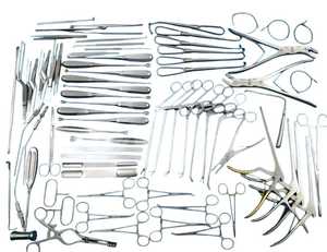 Kit quirúrgico de laminectomía neuro y ortopédica avanzada Manual 78 piezas de acero inoxidable alemán de alta calidad Clase II aprobada por CE - Product Image 2