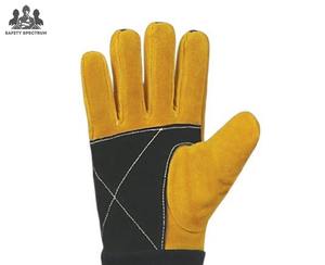 Gants de soudage sportifs en cuir vintage de haute qualité, personnalisables avec logo et couleur, écologiques, respirants, quatre doigts, vente en gros - Product Image 4