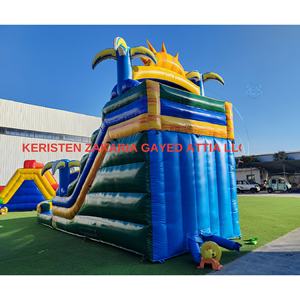 สไลเดอร์น้ำเป่าลม PVC เกรดเชิงพาณิชย์ แบบถอดประกอบได้ สำหรับสระว่ายน้ำ สวนน้ำ โรงเรียน บ้าน ใช้ได้ทั้งในร่มและกลางแจ้ง - Product Image 3